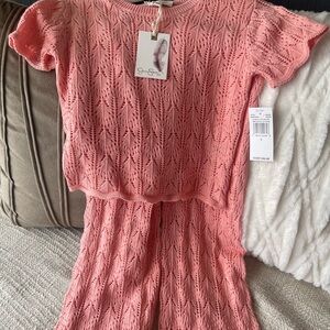 NWT Jessica Simpson Peach Knit Matching Set